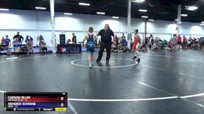 102 lbs Placement Matches (8 Team) - Carson Blum, Michigan Blue vs Hendrix Schwab, Iowa