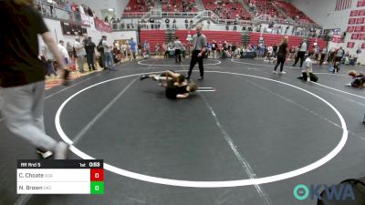 76 lbs Rr Rnd 5 - Clint Choate, Ada Youth Wrestling vs Nicklas Brown, OKC Saints Wrestling