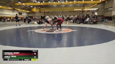 197 lbs Champ. Round 1 - Marquel Henry, Ohio Wesleyan vs Gable Crebs, Lycoming