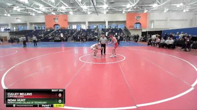 141 lbs Cons. Round 5 - Noah Hunt, Pennsylvania College Of Technology vs Culley Bellino, Cortland State