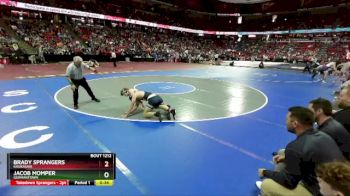 D1-175 lbs Cons. Round 1 - Brady Sprangers, Kaukauna vs Jacob Momper, Germantown