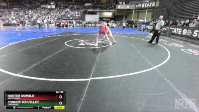 2A 150 lbs Quarterfinal - Connor Schueller, Lakewood vs Hunter Oswold, White River