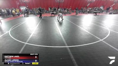 113 lbs Cons. Round 2 - Matthew Jakel, Wisconsin vs Oliver Larson, Victory School Of Wrestling