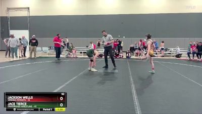 92 lbs Round 5 (6 Team) - Jace Tierce, Crossroads Wrestling vs Jackson Wells, Virginia Patriots