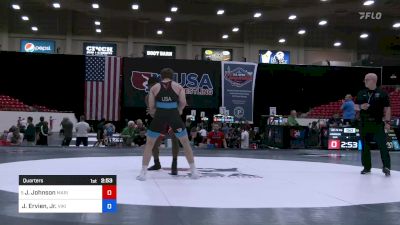 72 kg Quarters - Jamel Johnson, Marines vs Jack Ervien, Jr., Viking Wrestling Club (IA)