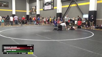 46 lbs Round 2 - Reagan Graser, Nebraska Wrestling Academy vs Aryanna Bean, Iowa