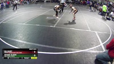 80 lbs Cons. Round 2 - Eli Hurt, Rocket Wrestling Club / RWC vs Ryker Olson, Red Cloud Youth