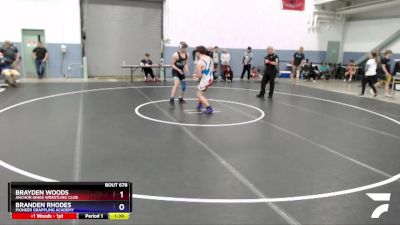 170 lbs X Bracket - Brayden Woods, Anchor Kings Wrestling Club vs Branden Rhodes, Pioneer Grappling Academy