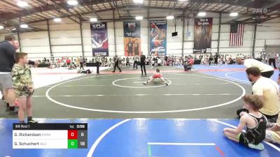 80 lbs Rr Rnd 1 - Gage Richardson, SVRWC Red vs Gabriel Schuchert, Silo Wrestling Club