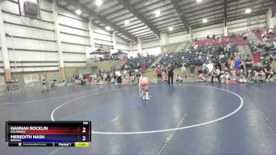 120 lbs Quarterfinal - Hannah Rocklin, Colorado vs Meredith Nash, Nevada