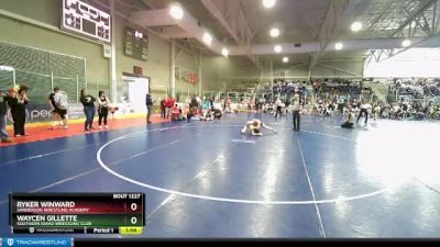 97 lbs 3rd Place Match - Waycen Gillette, Southern Idaho Wrestling Club vs Ryker Winward, Sanderson Wrestling Academy