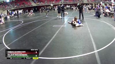 95 lbs Cons. Round 1 - Tobias Schweitzer, Milford Wrestling Club vs Wilbur Reichenberg, Banner County MatCats Wrestling Club