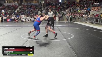 150 lbs Champ. Round 1 - Jerry Sand, Trailhands vs Dane Gibson, Piper Wrestling Club