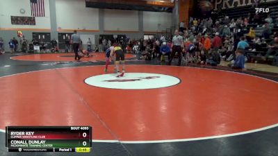 93 lbs Cons. Semi - Conall Dunlay, McDominate Training Center vs Ryder Key, Clipper Wrestling Club