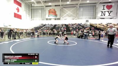 56 lbs Cons. Round 3 - Brantley Sanner, Akron Wrestling Club vs Owen Otero, Club Not Listed