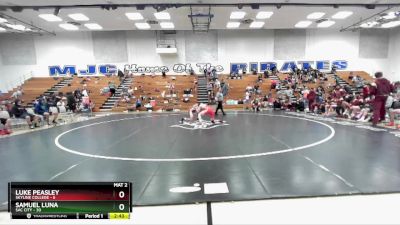 174 lbs Quarters & 1st Wb (16 Team) - Luke Peasley, Skyline College vs Samuel Luna, Sac City