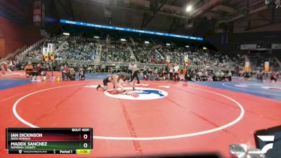 4A-195 lbs Champ. Round 1 - Maddx Sanchez, Natrona County vs Ian Dickinson, Rock Springs