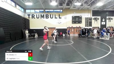 152 lbs Round Of 16 - Rylan Alves, Greenwich vs Sam Lapham, Trumbull