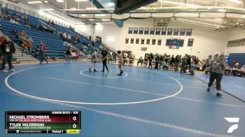 100 lbs Round 3 - Michael Stromberg, Top Of The Rock Wrestling Club vs Tyler Wilkerson, North Big Horn Rams Wrestling