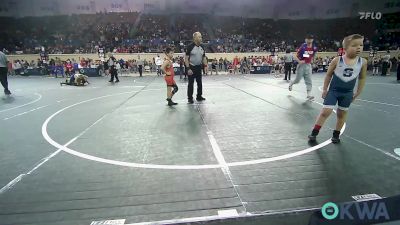 75 lbs Round Of 16 - Carson Bizzell, Smith Wrestling Academy vs Rhyder Sutherland, Pawhuska Elks Takedown