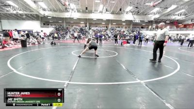 197 lbs Cons. Round 6 - Hunter James, Menlo (Calif.) vs Jay Smith, Eastern Oregon University (OR)