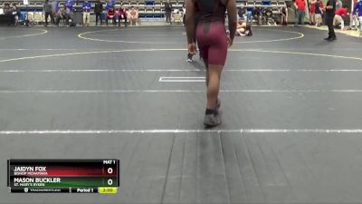 157 lbs Champ. Round 2 - Mason Buckler, St. Mary`s Ryken vs Jaidyn Fox, Bishop McNamara