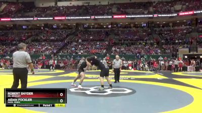 D1-285 lbs Champ. Round 1 - Robert Snyder, Hil. Bradley vs Aidan Fockler, Mass. Perry