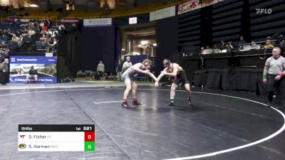 184 lbs Consi Of 8 #2 - Sam Fisher, Virginia Tech vs Sean Harman, Missouri