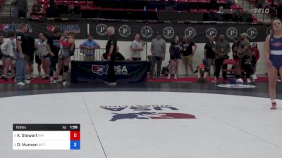 155 lbs Cons Semis - Katherine Stewart, RPA Wrestling vs Desza Munson, Betterman Elite Wrestling