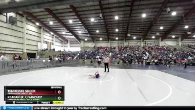 38 lbs Semifinal - Tennessee Silcox, Payson Pride Wrestling vs Keagan (k.j.) Sanchez, Sanderson Wrestling Academy