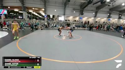 140 lbs Cons. Semi - Daniel Kotze, ReZults Wrestling vs Daniel Olivas, Mission Wrestling Club