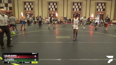 96 lbs Round 3 (6 Team) - Caleb Kosko, Mat Assassins Black vs Cj Powell, Pride Wrestling