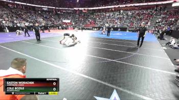 D2-132 lbs Semifinal - Cole Bozile, Oconto Falls vs Easton Worachek, Luxemburg-Casco