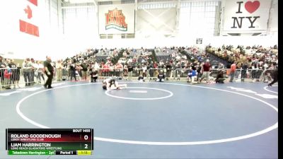 128 lbs Champ. Round 2 - Roland Goodenough, LeRoy Wrestling Club vs Liam Harrington, Long Beach Gladiators Wrestling