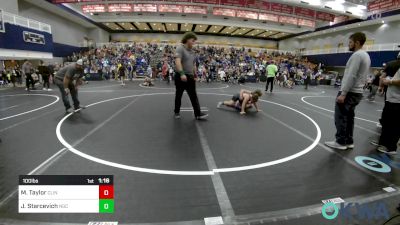 100 lbs Rr Rnd 2 - Maverick Taylor, Clinton Youth Wrestling vs Jaxon Starcevich, Norman Grappling Club