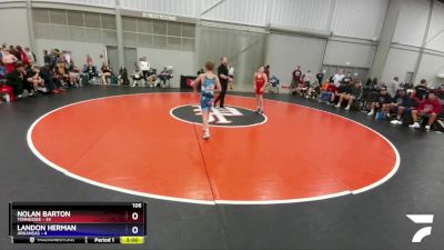 106 lbs Round 2 (8 Team) - Nolan Barton, Tennessee vs Landon Herman, Arkansas