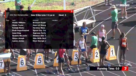 Youth Girls' 100m Hurdles, Prelims 3 - Age 17-18