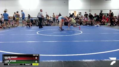 160 lbs Round 3 (6 Team) - Kaleb Kinzey, TDWC vs Luke Spoor, SLWC