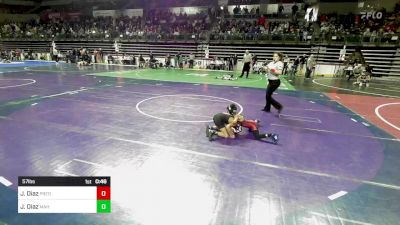 57 lbs Round Of 16 - Josiah Diaz, Predators vs Joshua Diaz, Mahwah