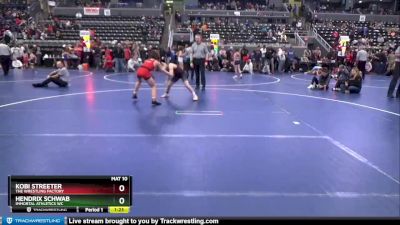 100 lbs Cons. Round 5 - Hendrix Schwab, Immortal Athletics WC vs Kobi Streeter, The Wrestling Factory