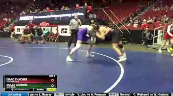 3A-195 lbs Cons. Round 4 - Isaac Thacher, Fort Madison vs Kolby Gibbons, Johnston