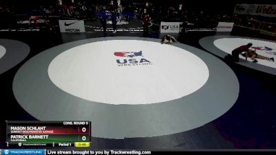 87 lbs Cons. Round 5 - Mason Schlaht, Sunkist Kids/Monster Garage vs Patrick Barnett, California