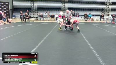 96 lbs Round 3 (10 Team) - Daniel McDermott, Terps East Coast Elite vs Brody Benner, Riverheads