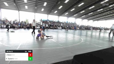 73 lbs Rr Rnd 3 - Isaiah Baca, New Mexico Bad Boyz vs Kai Spears, Team Braves Wrestling Club