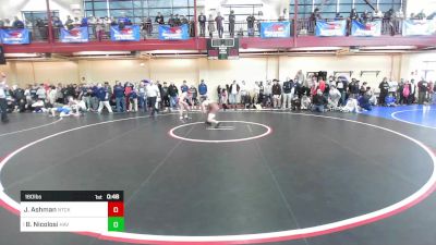 160 lbs Quarterfinal - Jake Ashman, Natick vs Brent Nicolosi, Haverhill