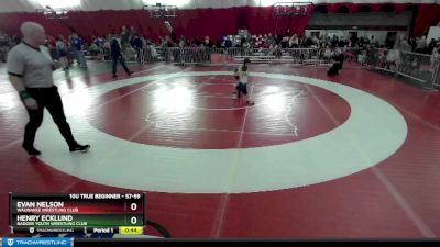 57-59 lbs Round 1 - Evan Nelson, Waunakee Wrestling Club vs Henry Ecklund, Badger Youth Wrestling Club