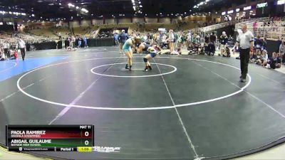 120 lbs Cons. Round 3 - Paola Ramirez, Osceola (Kissimmee) vs Abigail Guilaume, Bayside High School