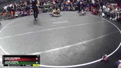 140 lbs Semis & 1st Wrestleback (8 Team) - Jacob Downs, Kansas Anaconda vs Luno Escobedo, Team Texas Red