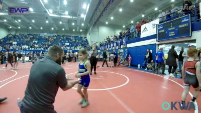 46 lbs Rr Rnd 3 - Rylee Teehee, Piedmont vs Mia Dinger, Newkirk Takedown Club