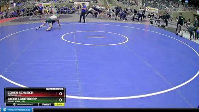 140 lbs Quarterfinals (8 Team) - Jacob Landtroop, Sweet Home vs Cohen Schleich, Estacada